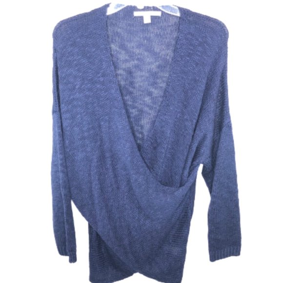 miami Sweaters - Miami Blue Surplice Sweater - L